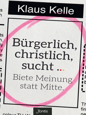 cover image of Bürgerlich, christlich, sucht ...